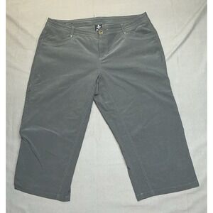 Kuhl Shorts Womens Sz 14 Gray Trek Kapri Capri Hiking